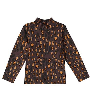 Camiseta Leopard de mezcla de algodón | Mini Rodini