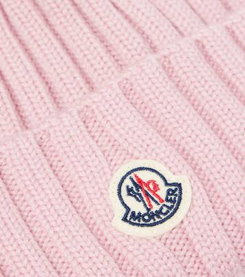 Gorro acanalado de lana con pompón | Moncler