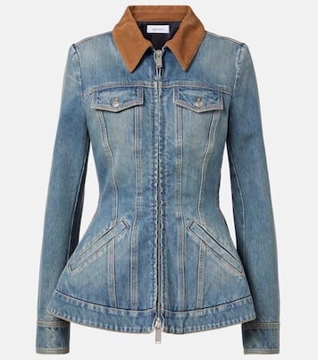Giacca di jeans con velluto a coste | McQueen