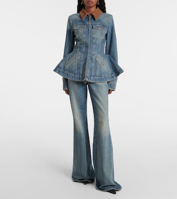 Giacca di jeans con velluto a coste | McQueen