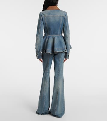 Giacca di jeans con velluto a coste | McQueen