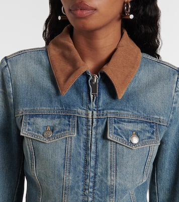 Giacca di jeans con velluto a coste | McQueen