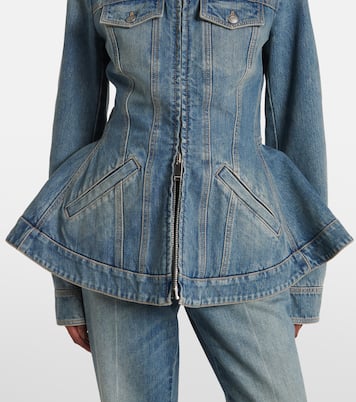 Giacca di jeans con velluto a coste | McQueen