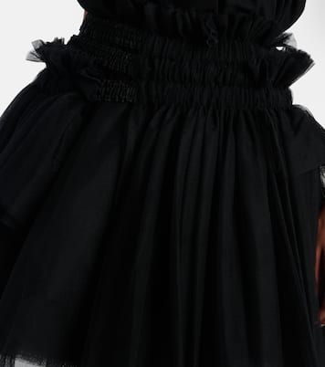 Falda midi de malla | Noir Kei Ninomiya