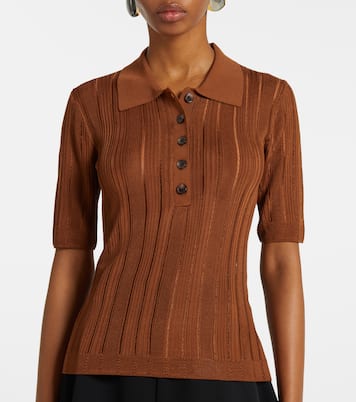 Polo in maglia a coste   | Frame