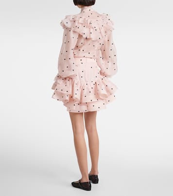 Minigonna Crush Flip in lino e seta | Zimmermann