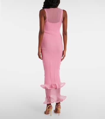Robe midi Daniella à volants | Simkhai