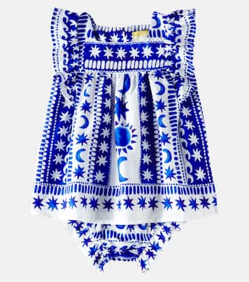 Baby Fases Da Lua Mini cotton top and bloomers set | Fábula