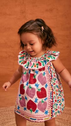 Baby - Abito in cotone con stampa | Fábula