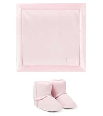 Bébé – Set bottes et couverture en cuir | UGG Kids