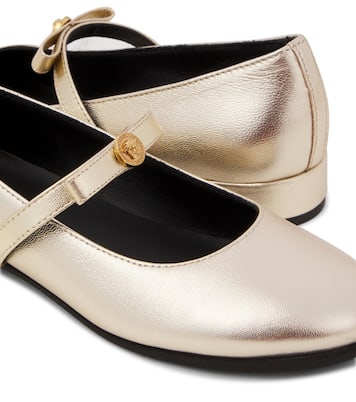 Leather ballet flats | Versace Kids