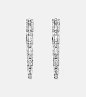 Orecchini pendenti B.Zero1 in oro bianco 18kt con diamanti | Bvlgari