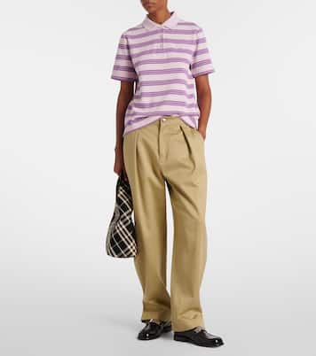 Icon Stripe cotton polo shirt | Burberry