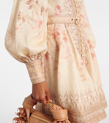 Illuminate floral linen minidress | Zimmermann