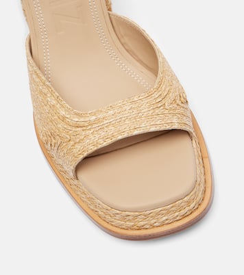 Gracia 95 raffia platform sandals | Souliers Martinez