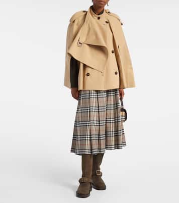 Double-breasted cotton cape | Burberry
