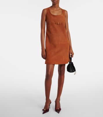 Vestido corto de ante | Versace