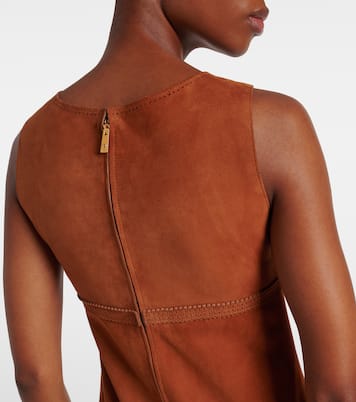Vestido corto de ante | Versace