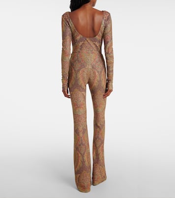 Printed jersey flared pants  | Etro