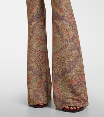 Printed jersey flared pants  | Etro