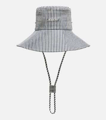 Chapeau bob De-Nîmes rayé en jean | Jacquemus