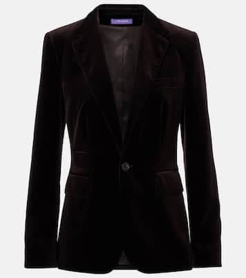 Blazer de terciopelo en mezcla de algodón | Ralph Lauren Collection