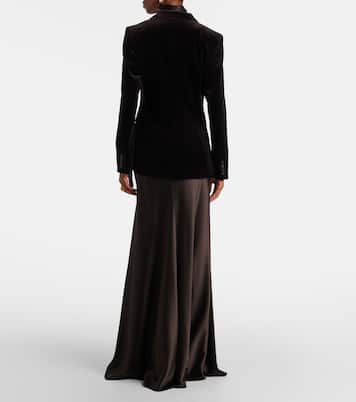 Blazer de terciopelo en mezcla de algodón | Ralph Lauren Collection