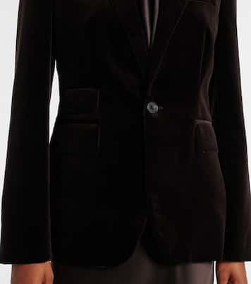 Blazer de terciopelo en mezcla de algodón | Ralph Lauren Collection