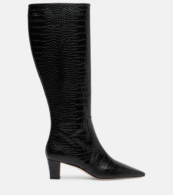 Penelope leather knee-high boots | Manolo Blahnik