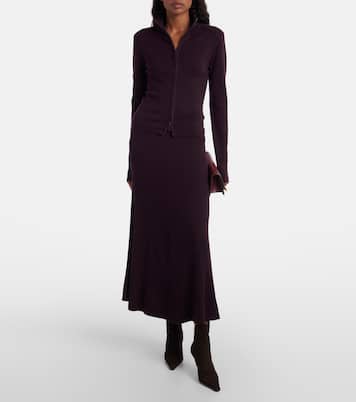 Pointy 75 suede ankle boots | Victoria Beckham