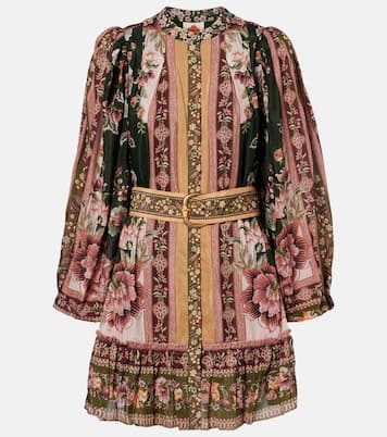 Vestido corto en mezcla de algodón floral | Farm Rio