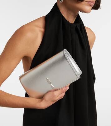 Bettina metallic leather clutch | Christian Louboutin