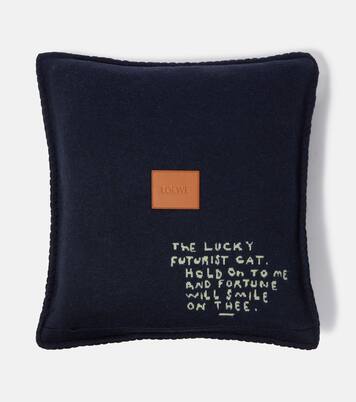 x Louis Wain wool jacquard cushion | Loewe