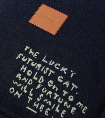 x Louis Wain wool jacquard cushion | Loewe