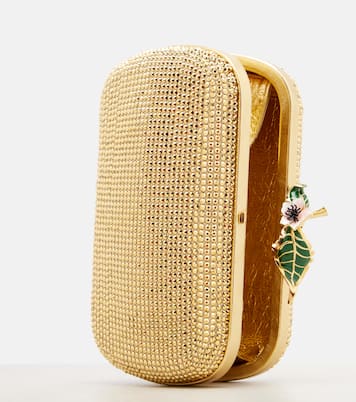 Verzierte Clutch Knot Mini aus Veloursleder | Bottega Veneta