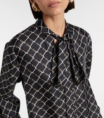 Bedrucktes Minikleid aus Seide | Gucci