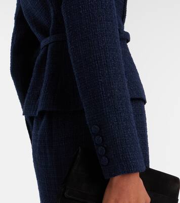 Off-shoulder bouclé top | Roland Mouret