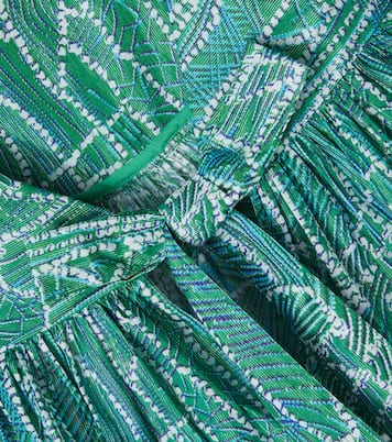 Cycas printed ruffled cotton-blend top | Poupette St Barth Kids