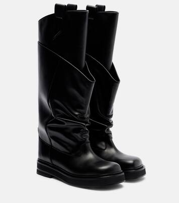 Passeggiata leather combat boots | The Attico