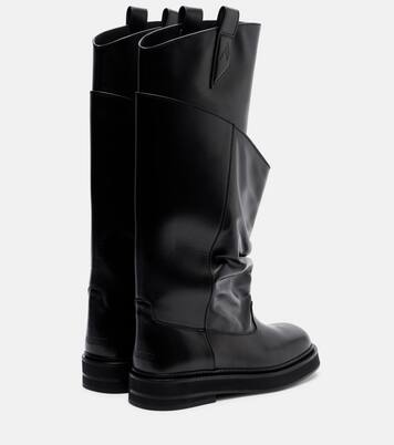 Passeggiata leather combat boots | The Attico