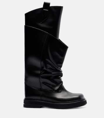 Passeggiata leather combat boots | The Attico