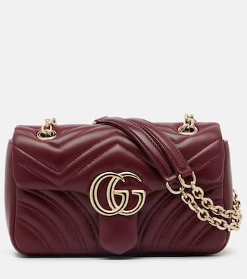 GG Marmont Small leather shoulder bag | Gucci