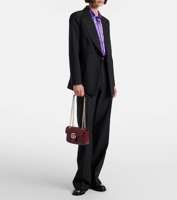 GG Marmont Small leather shoulder bag | Gucci