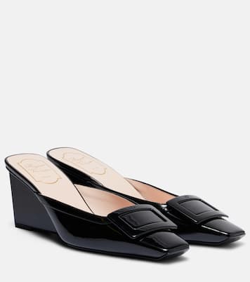 Belle Vivier 60 leather wedge mules | Roger Vivier