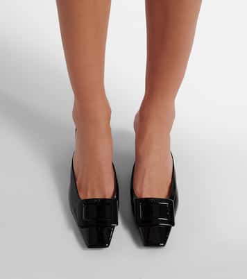 Belle Vivier 60 leather wedge mules | Roger Vivier