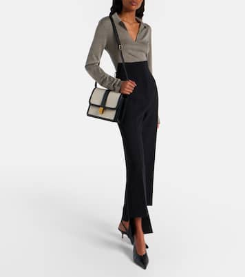 Rae high-rise crêpe flared pants | Khaite