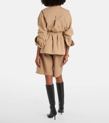 Leather Bermuda shorts | Yves Salomon