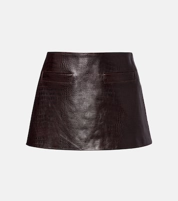 Minirock Rory aus Leder | The Frankie Shop