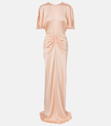 Isabella gathered satin gown | Victoria Beckham