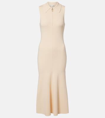 Mira ribbed-knit midi dress | Victoria Beckham